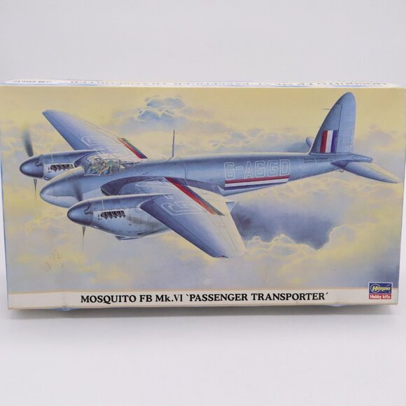 Hasegawa 1:72 Mosquito FB Mk.VI No. 418 Squadron Model Kit 00750 Royal Open Box - Picture 1 of 10